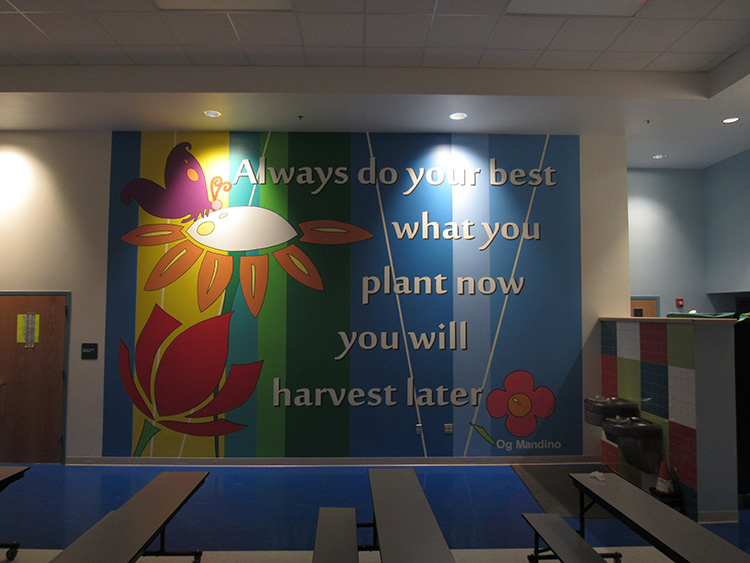 Murals we painted inside the Calk-Wilson Elentary School of Corpus Christi, Texas.