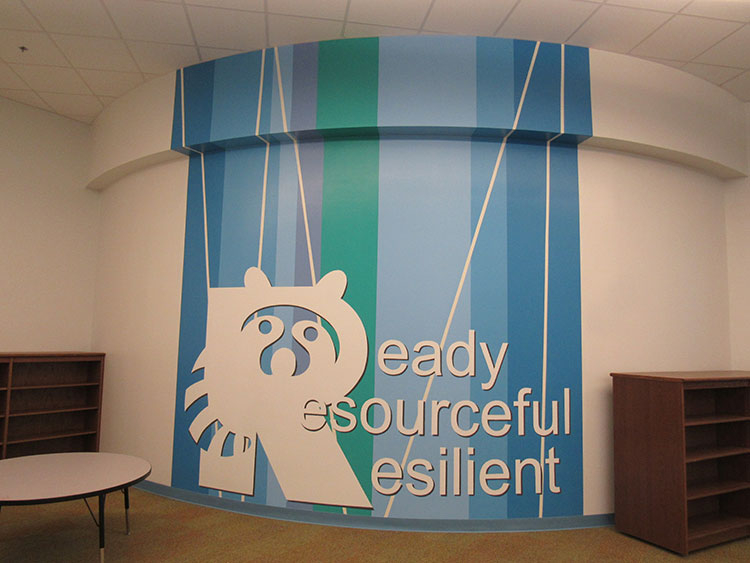 Murals we painted inside the Calk-Wilson Elentary School of Corpus Christi, Texas.