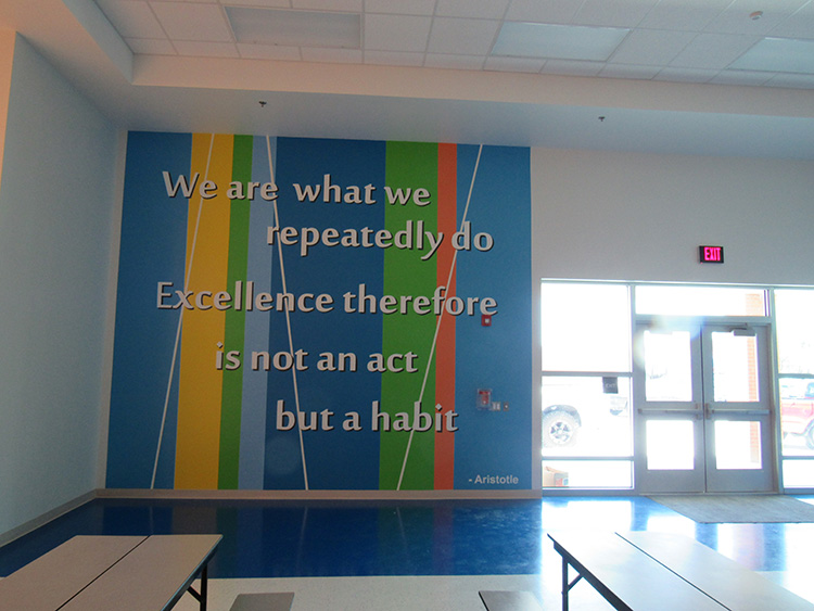 Murals we painted inside the Calk-Wilson Elentary School of Corpus Christi, Texas.