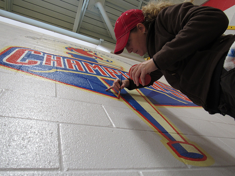 Murals we painted inside the Calk-Wilson Elentary School of Corpus Christi, Texas.