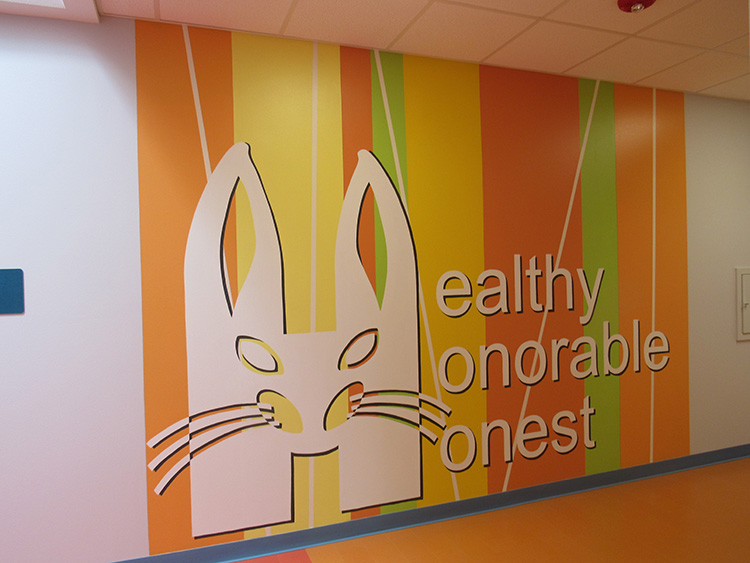 Murals we painted inside the Calk-Wilson Elentary School of Corpus Christi, Texas.