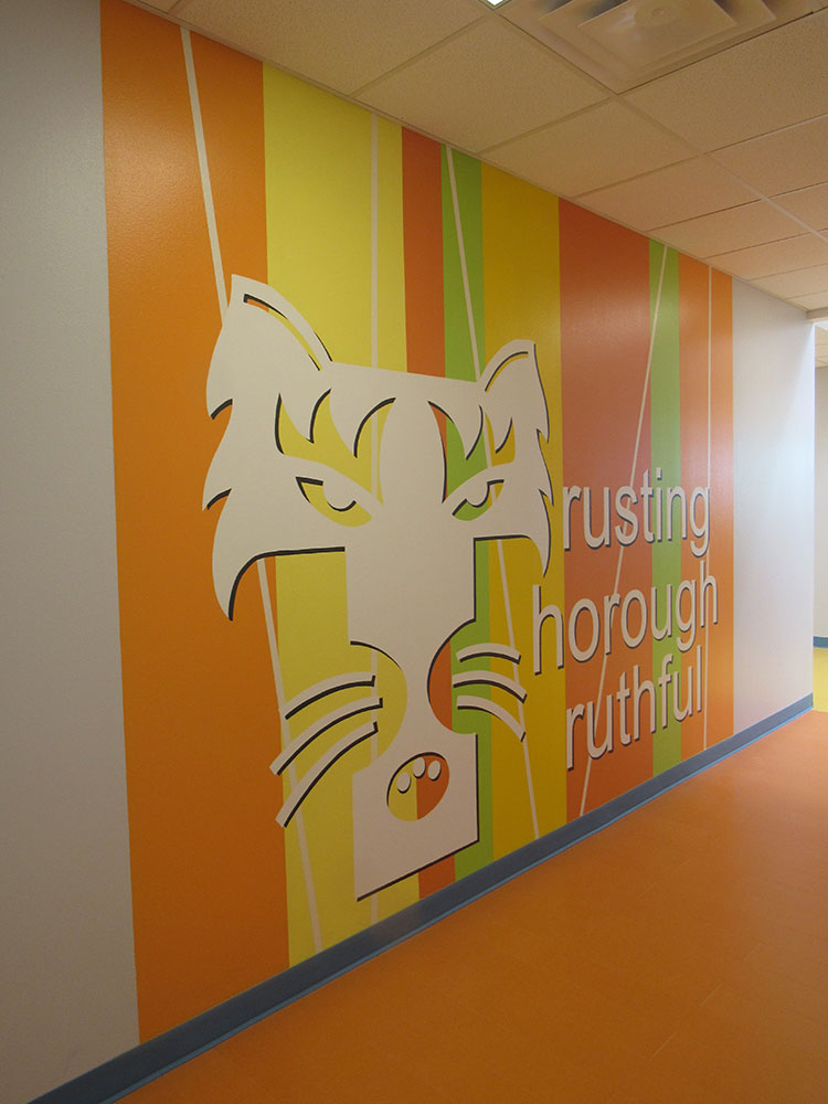 Murals we painted inside the Calk-Wilson Elentary School of Corpus Christi, Texas.