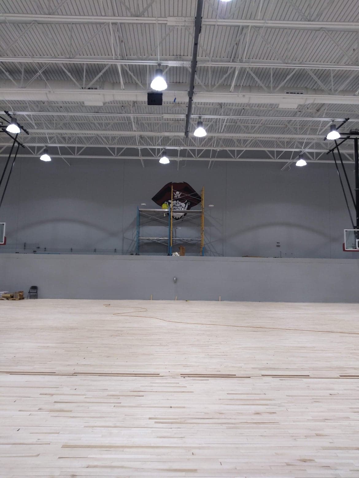 Murals we painted for the London Pirates in the School Gymnasium in Corpus Christi, Texas.