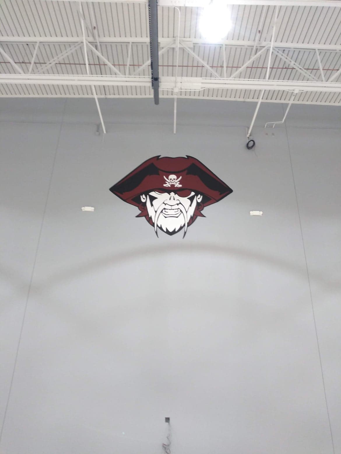 Murals we painted for the London Pirates in the School Gymnasium in Corpus Christi, Texas.