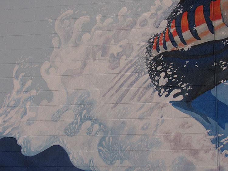 Port Aransas Fighting Marlin's Doyle Marek High School Gymnasium  Mural