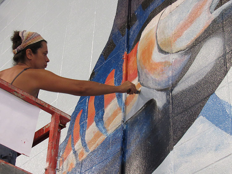 Port Aransas Fighting Marlin's Doyle Marek High School Gymnasium  Mural