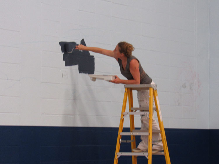 Port Aransas Fighting Marlin's Doyle Marek High School Gymnasium  Mural