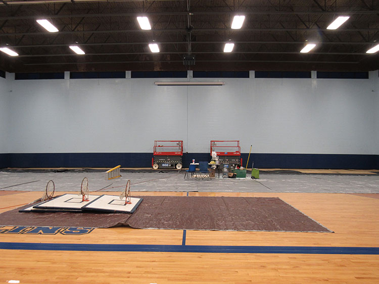 Port Aransas Fighting Marlin's Doyle Marek High School Gymnasium  Mural